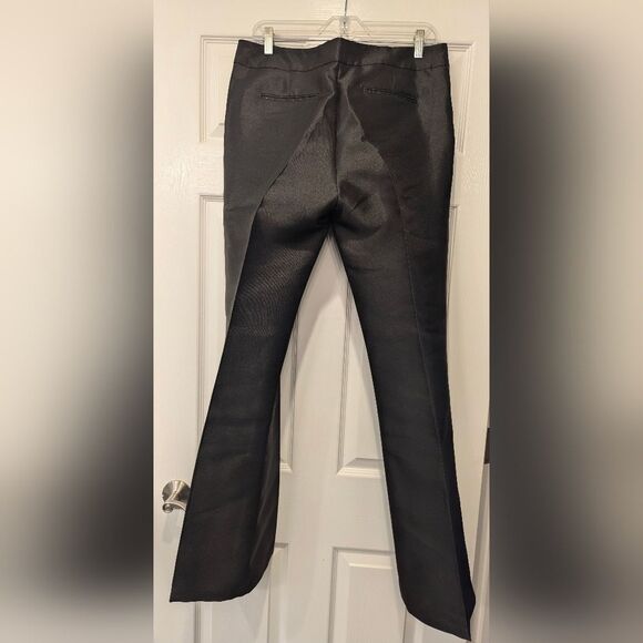 NWT Leon Max Stretch Wide Leg black Pants Trousers size 10 Tall formal Holliday - Picture 2 of 11